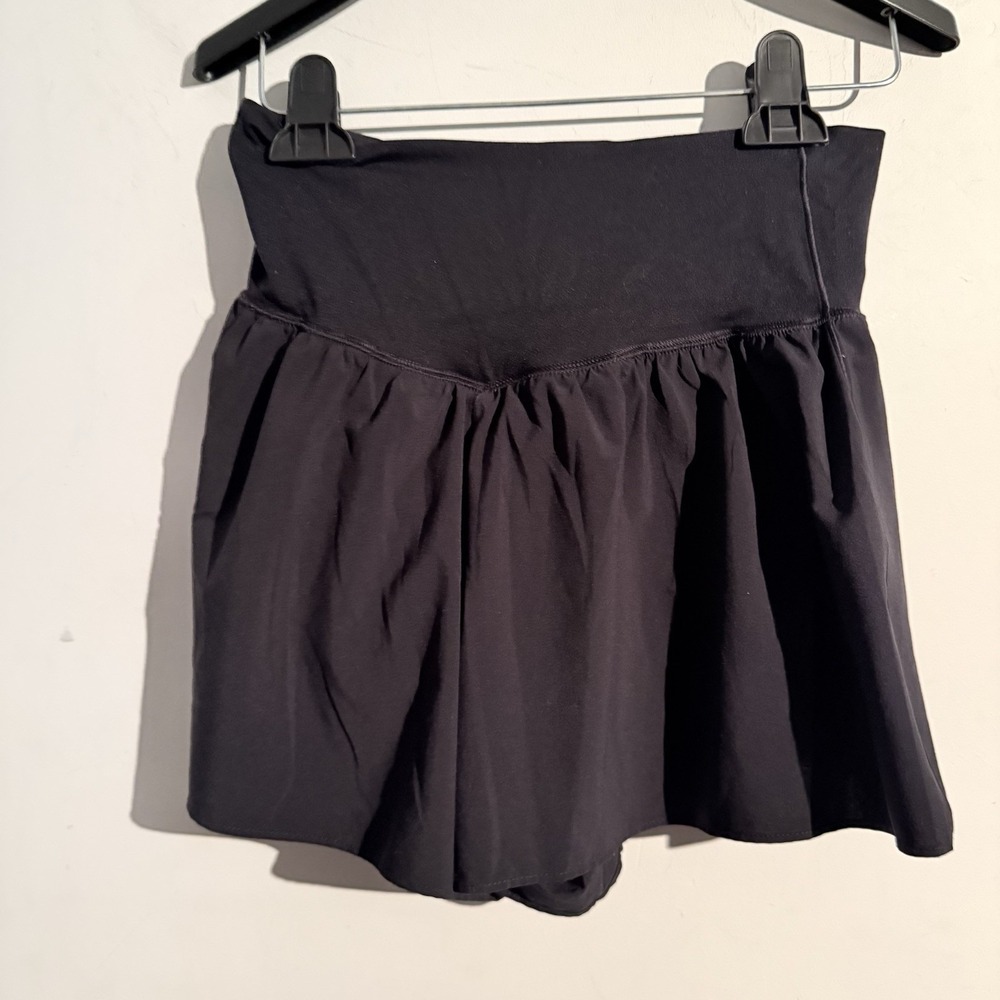 Aerie Women's Small Shorts High Rise Crossover Waist Flowy Lined Running Real Me - Picture 2 of 3